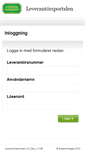 Mobile Screenshot of leverantorsportalen.systembolaget.se